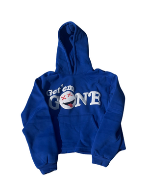 Royal Blue “White Logo” Puff Print Hoodie