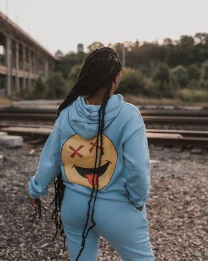 Baby Blue “Red Logo” Hoodie