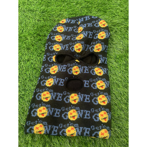 Black/Blue “All Over” Logo Ski Mask
