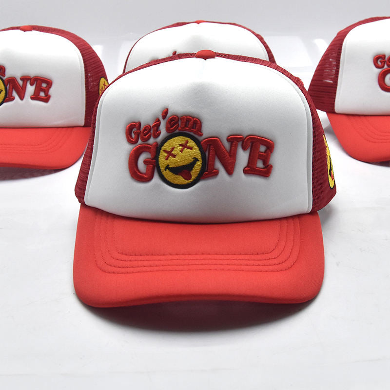 White/Red “Red Logo” Trucker Cap