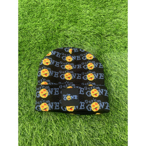 Black/Blue “All Over” Logo Beanie