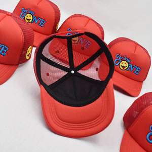 Fire Red “Blue Logo” Trucker Cap (ONLY AVAILABLE FOR TODAY!)