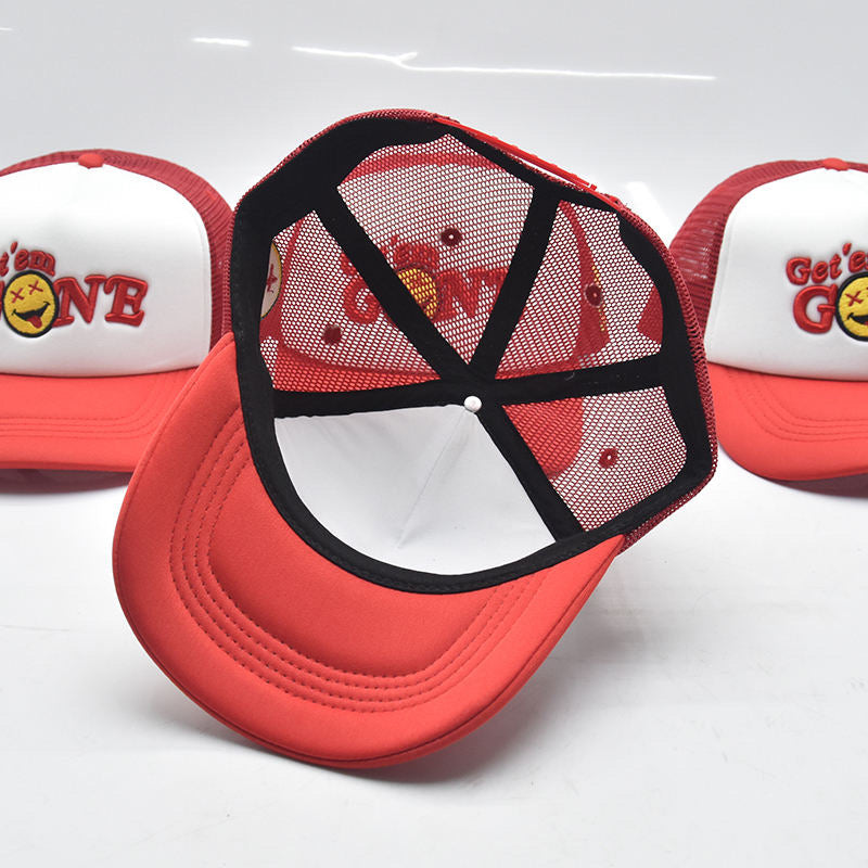 White/Red “Red Logo” Trucker Cap