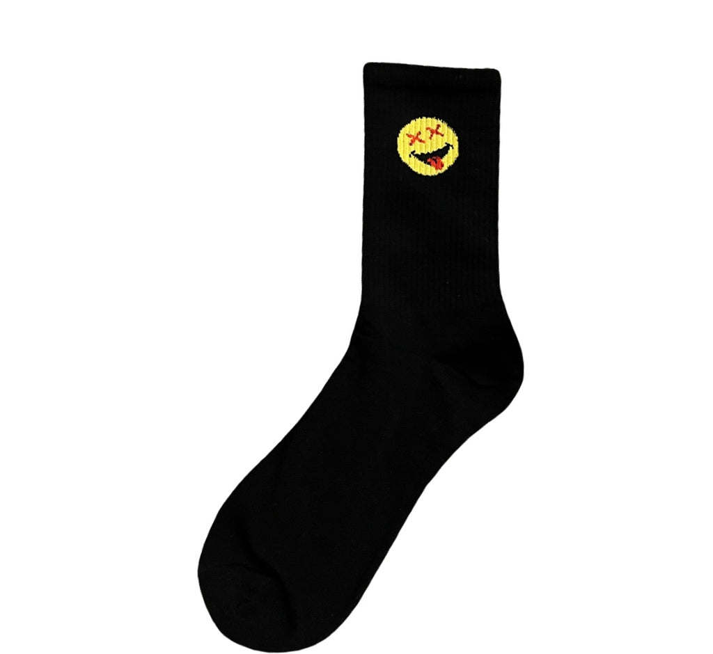 Black “Classic Smiley” Sock (1 Pair)