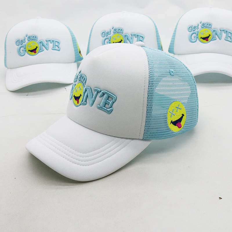 White/Light Blue “UNC Logo” Trucker Cap