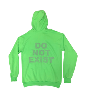 Slime Green “Problems Do Not Exist” Zip Up Jacket (BEGINNING OF FALL SALE!)