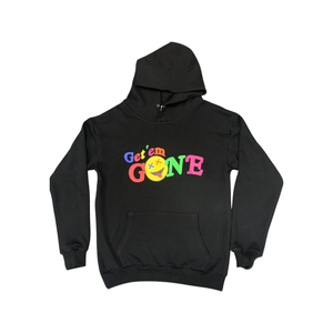 Black “Multicolor Logo” Hoodie