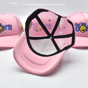 Pink “Blue Logo” Trucker Cap